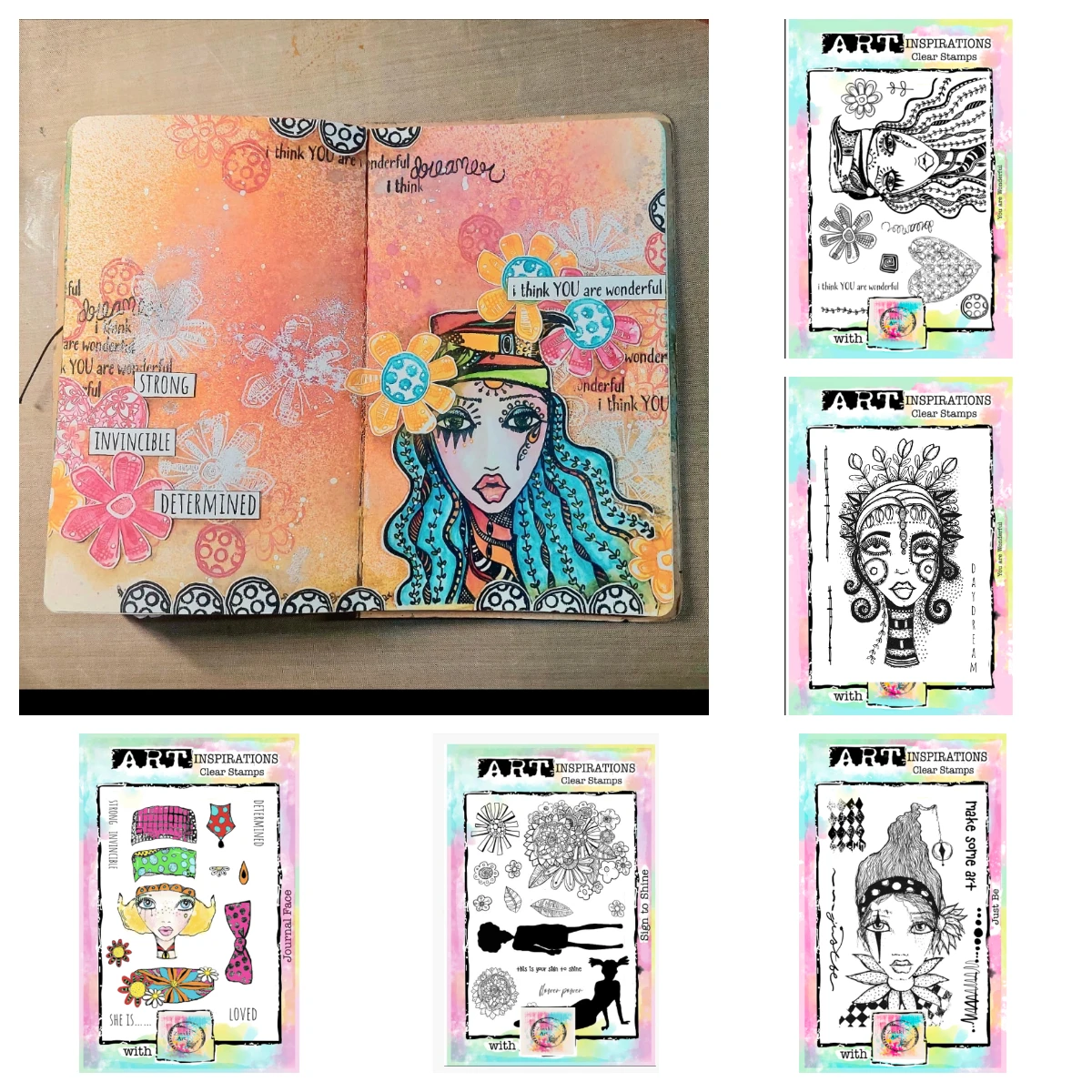 

You Are Wonderful / Doodle Girl Journal Face Metal Cutting Dies for DIY Handmade Scrapbooking Photo Album Diary 2025 October New