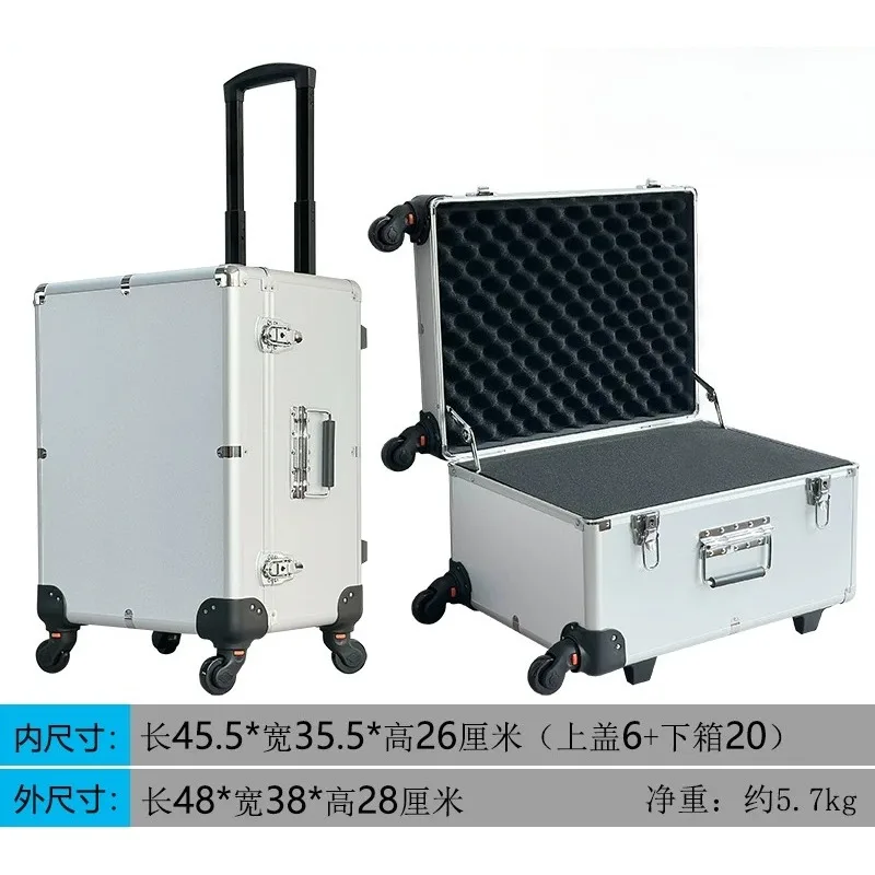 for Aluminum Alloy Aviation Trolley Tool Instrument Equipment Exhibition Display Carrying Case Box
