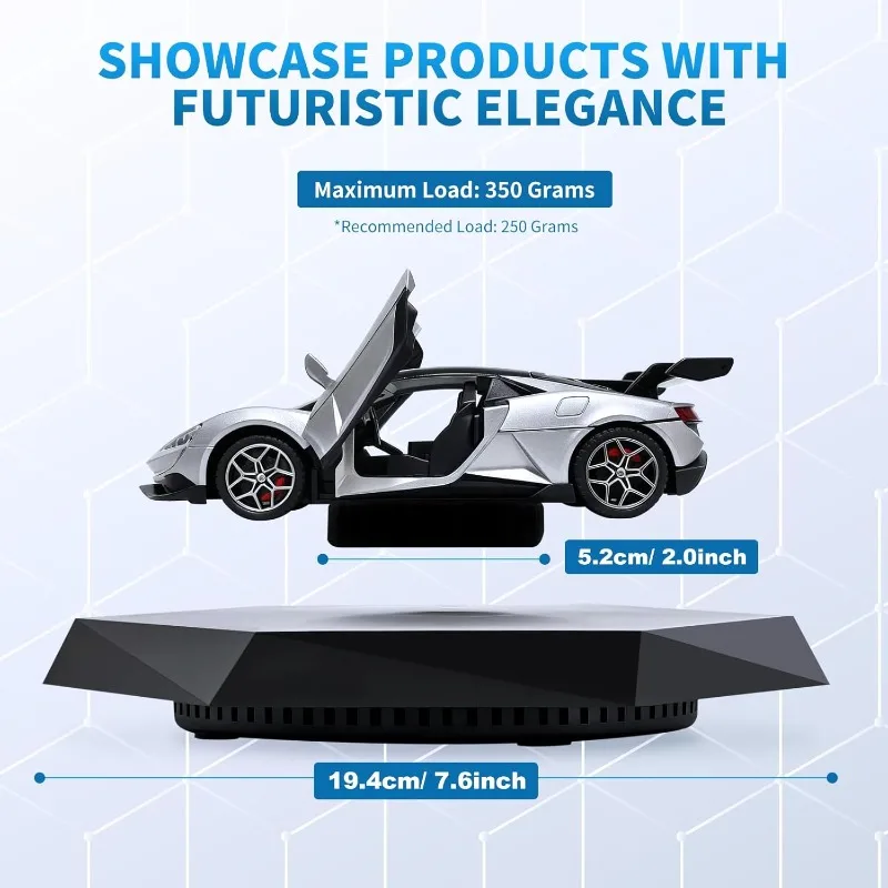 Levitating Display Stand for Collectibles Model Car Floating Display for Toys 360° Rotating Promotional Shop store Display Stand