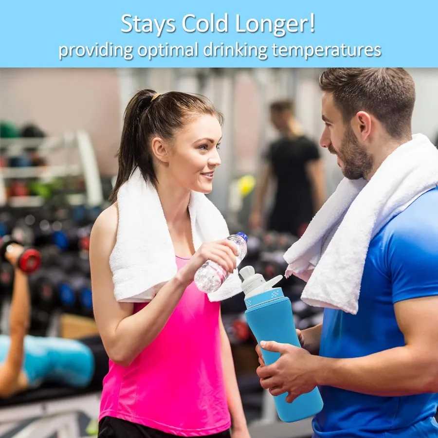 2 stuks hoes voor 32oz cirkel waterfles neopreen hoes compatibel met plastic roestvrijstalen flessen beschermhoes om te Ke