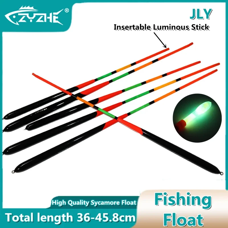 ZYZ Sea Rock Fishing Float Vertical Buoy Light Sticks Wholesale High Quality Sycamore Wood Fishing Float Saltwater Fishing Stick