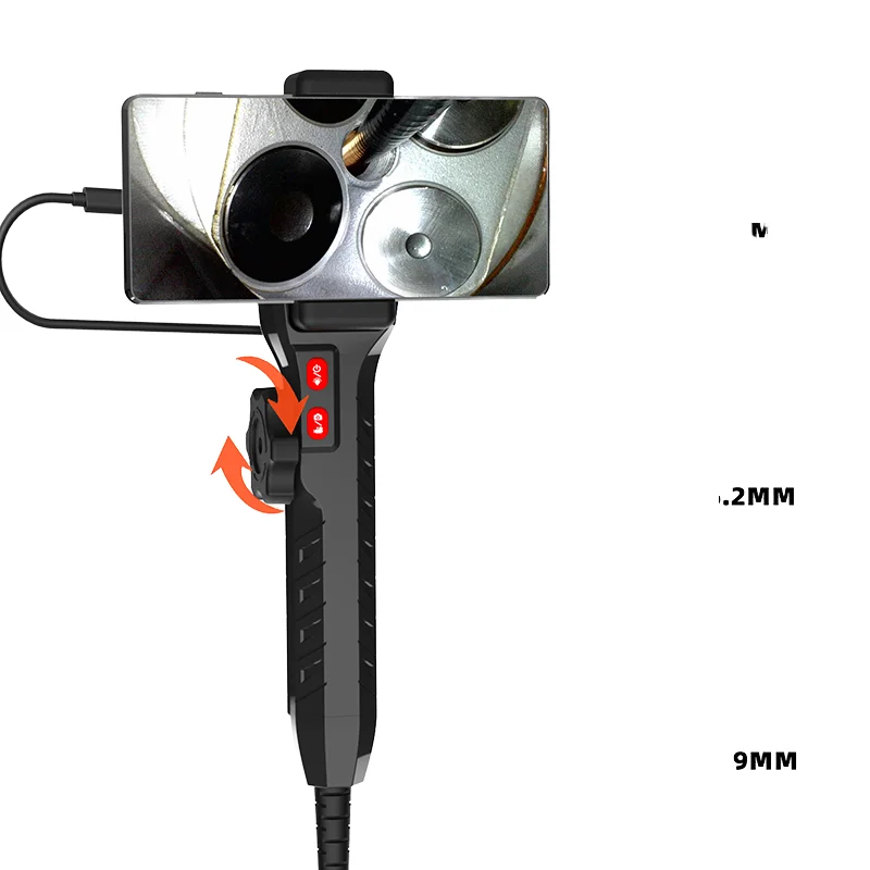 

Two-Way Articulating 1080P IP67 LED Digital Microscope CMOS Android ISO Borescope Inspection Otoscope Industrial Endoscope