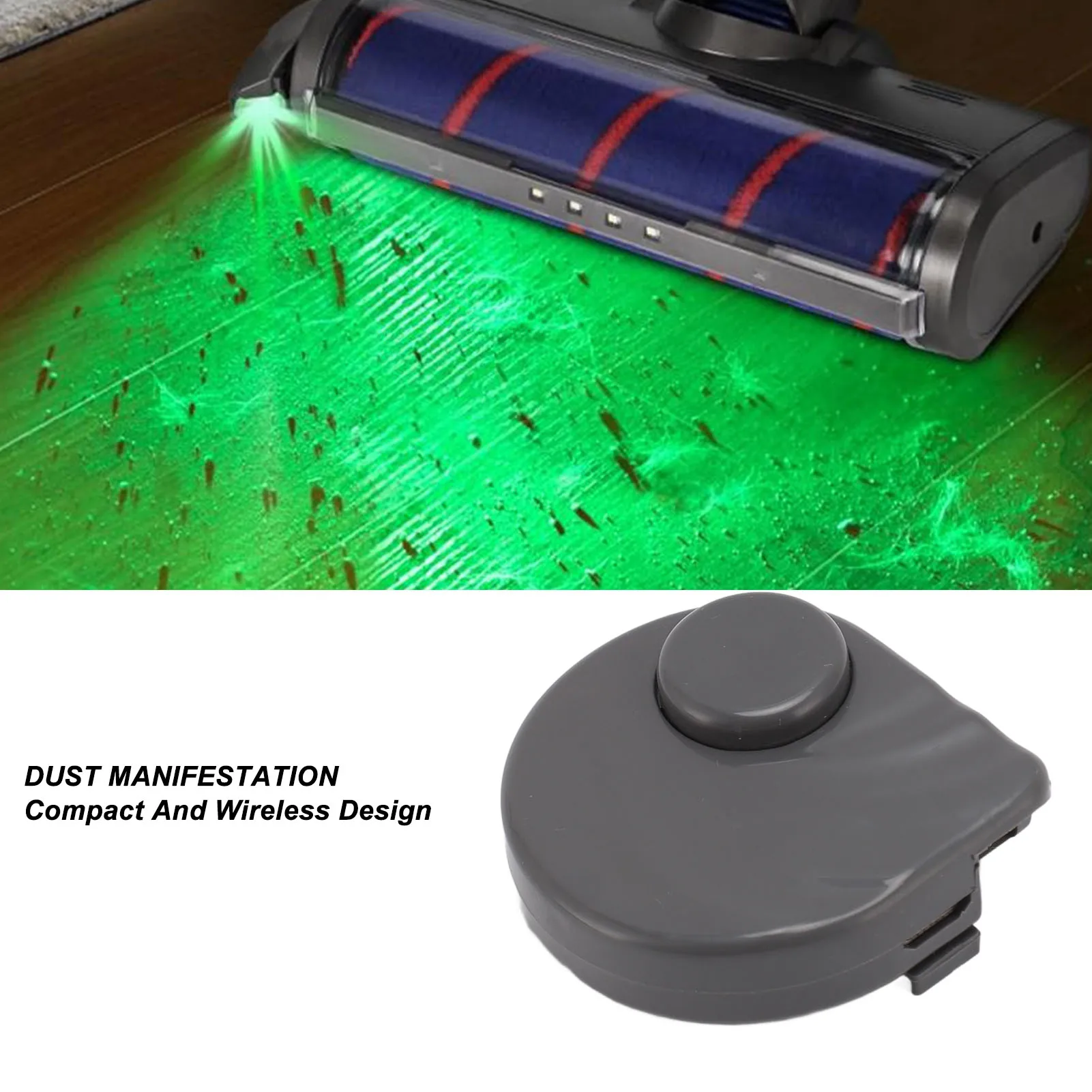 Светодиодный светильник для пылесоса, 200 мАч, светильник для обнаружения пыли, простой в установке, легкий вес для дома