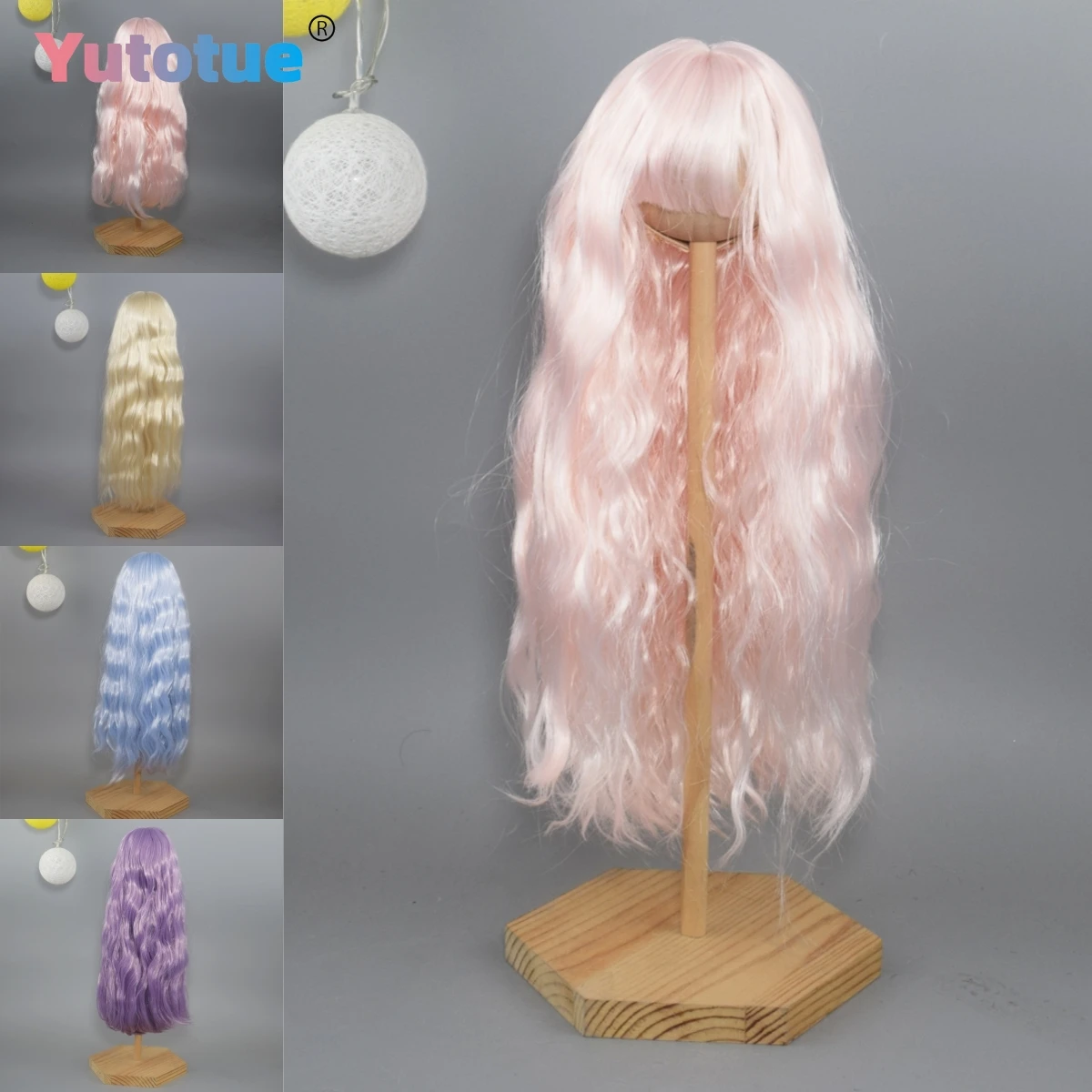

Кудрявые парики Yutotue с челкой для кукол BJD SD 1/3, 1/4, 1/6, модные сменные волосы для кукол, игрушки для самостоятельной сборки