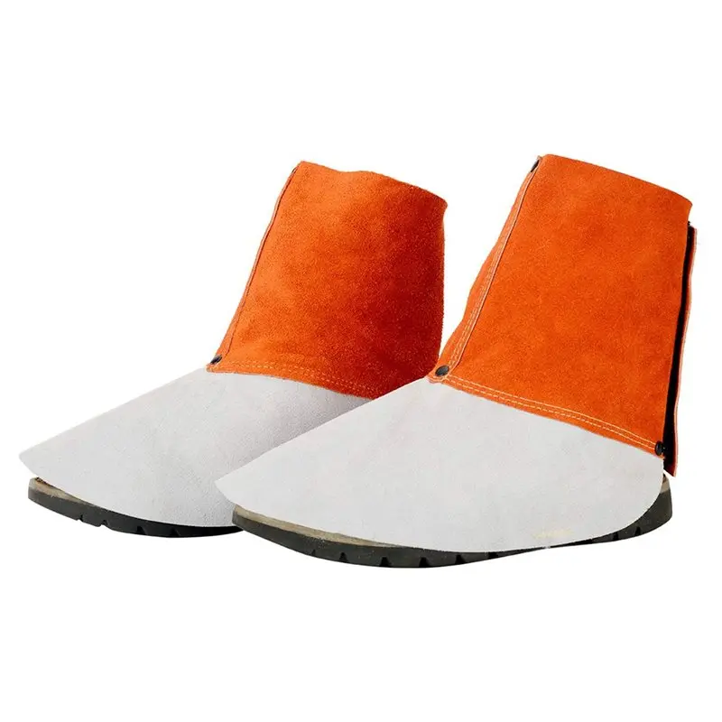 FULL-Welder's Foot Protective Shoes Welding Gaiters Welding Boot Covers Welding Gaiters Spark Protection Welder's Foot Protectio