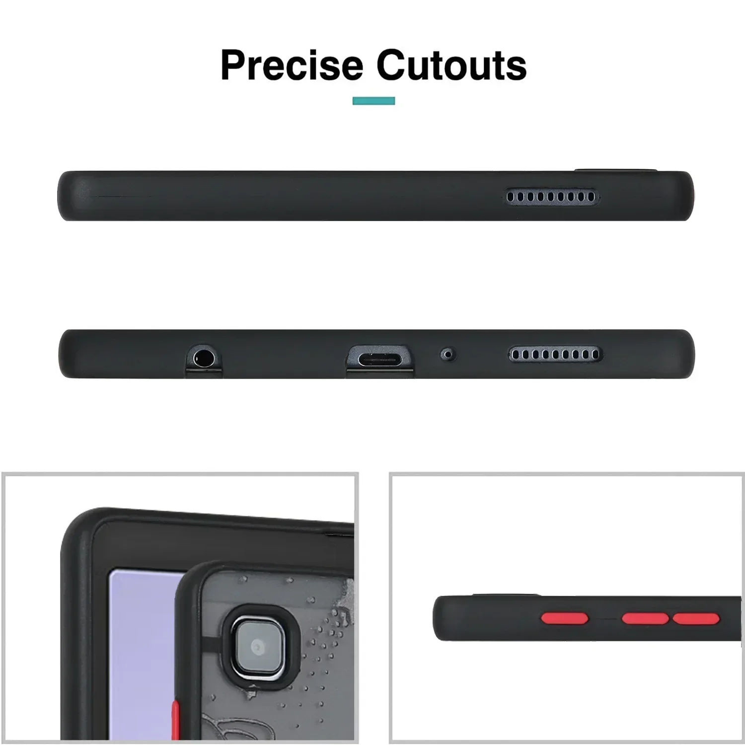 Funda transparente para tableta Samsung Tab A8, A7, S6LITE, S7, S8, T870, A7lite, X800, X700, X200, P610, P615, T500, T505, T290, T225, T295