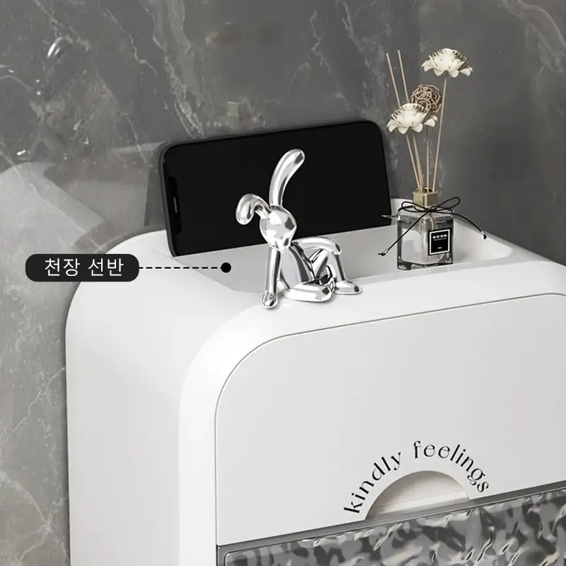 

Texture Appearance of Toilet Wall Mounted Tissue Box