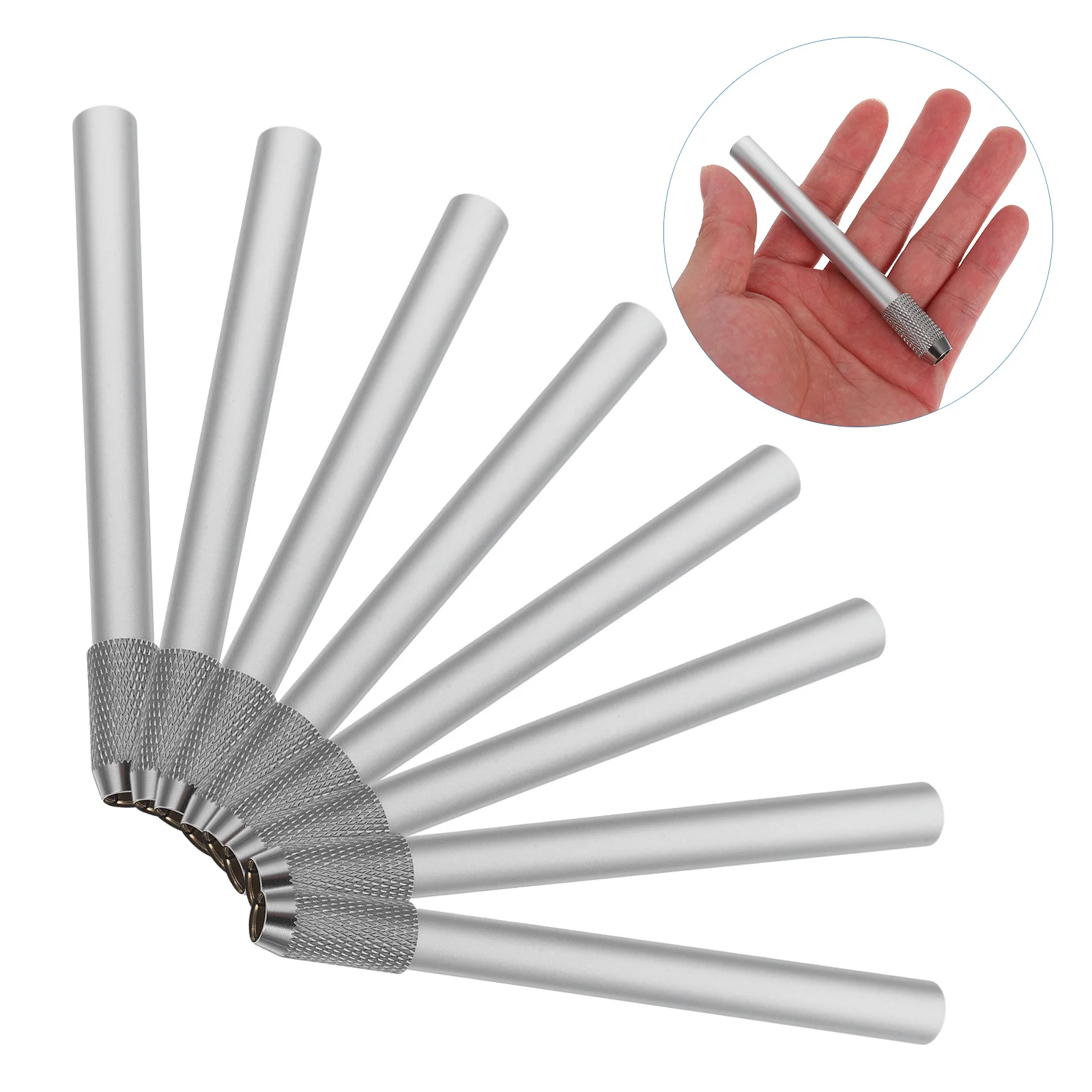 

8 шт. удлинители для карандашей из нержавеющей стали для художников многоразовые металлические удлинители поставки