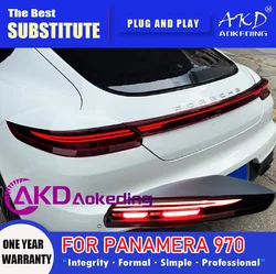AKD Tail Lamp for Porsche Panamera 970.1 970.2 LED Tail Light 2014-2016 Rear Fog Brake Turn Signal Automotive Accessories