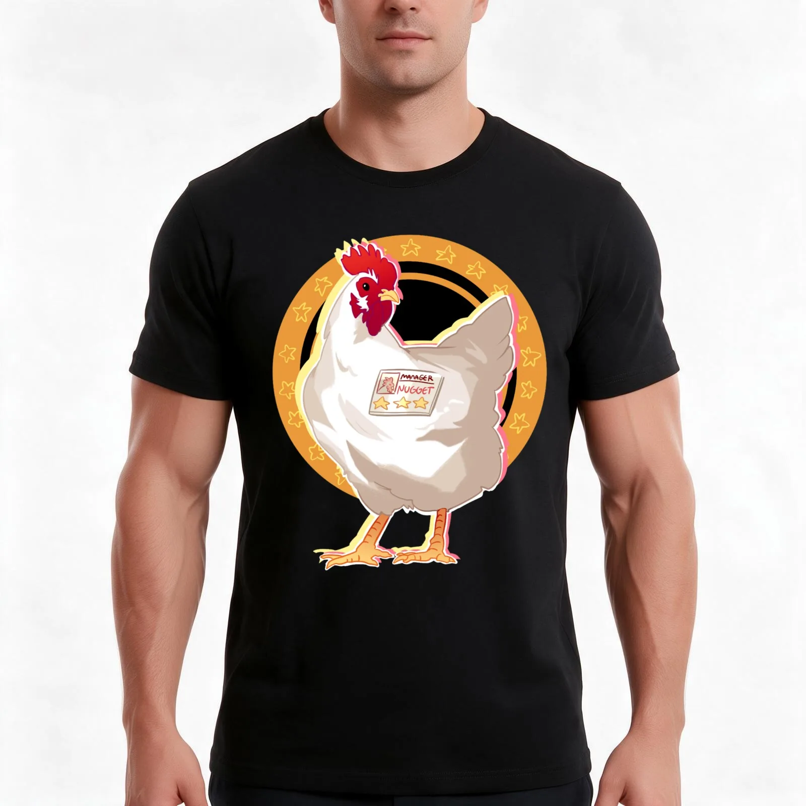 Yakuza 0 Nugget Manager Shirt and Sticker T-Shirt, Summer Casual Cotton Tee, Oversized Streetwear Tops, Vintage Graphic Print