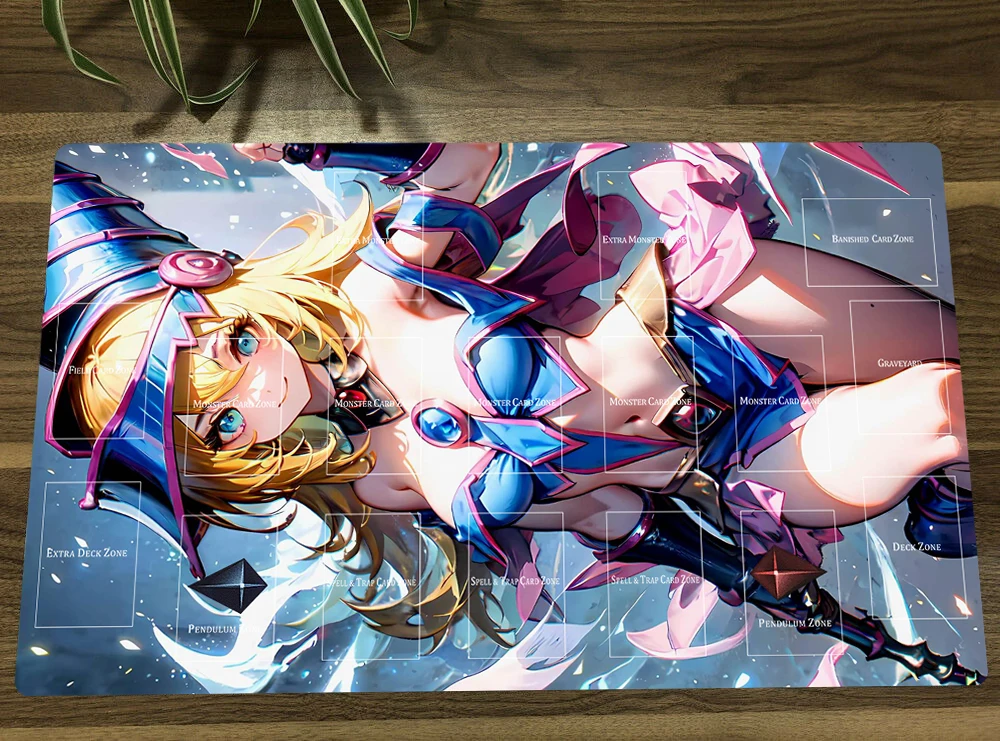 

Board Game YuGiOh Dark Magician Girl TCG CCG Mat Trading Card Game Mat Table Playmat Desk Playing Mat Mouse Pad