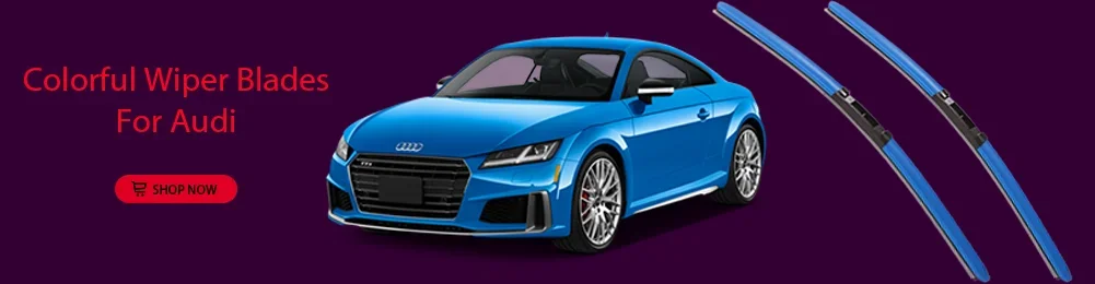 LNJING Bunte Scheibenwischerblätter für Audi A3 8P 2003-2013 – Detail 2