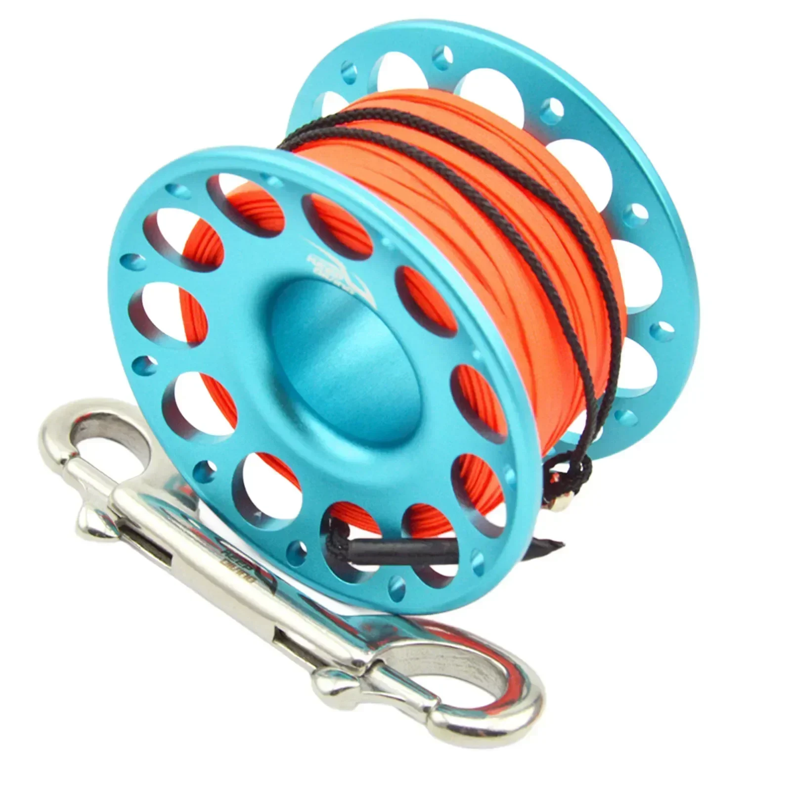 

High Quality Aluminum Alloy Diving Reel with Stainless Steel Double Hook 30M Length for Unforgettable Underwater Exploration