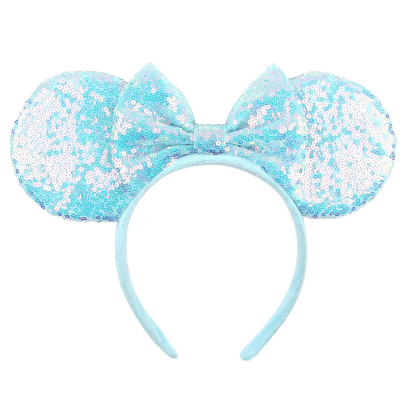 Big Size Classic DOT Bow Minnie Mouse Ears Headband Women Party Girl Hairband Hot Festival Disney Park Trip DIY Hair Accessories