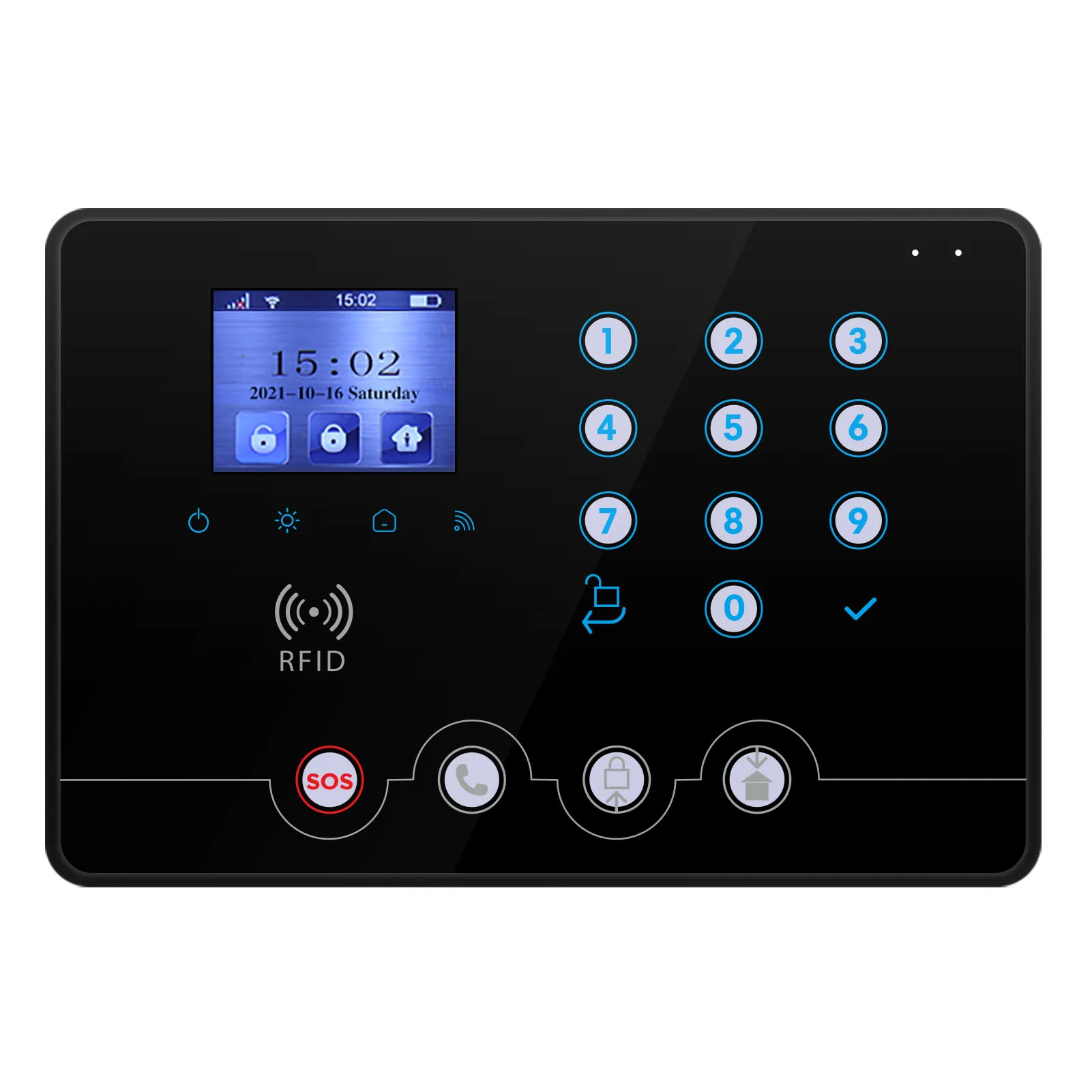 Wolf Guard W4Q WiFi + 4G Wireless Home Burglar Alarm Panel Control unit. Tuya Smartlife APP Amazon Alexa