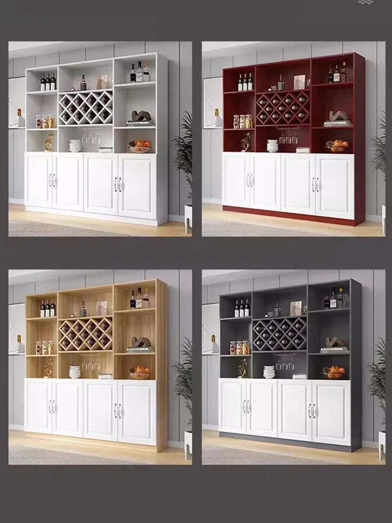 Modern design wijnkast Houten rekken Kelderopslag Scandinavisch restaurant Verzamel wijnkastopslag Studie Vitrinas Barmeubilair