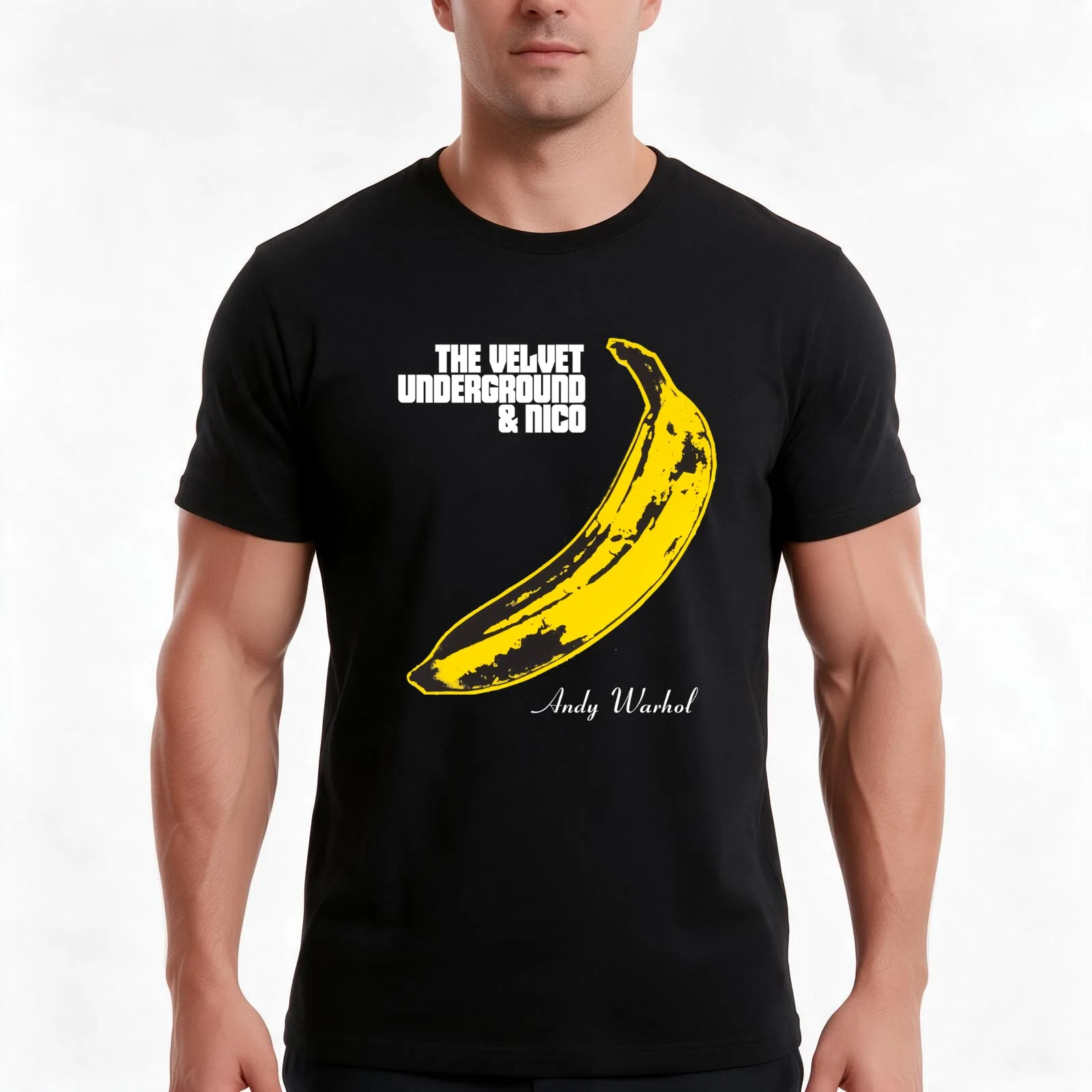 VELVET UNDERGROUND & NICO BLK T-Shirt, Summer Casual Cotton Tee, Oversized Streetwear Tops, Vintage Graphic Print, 100% Cotton