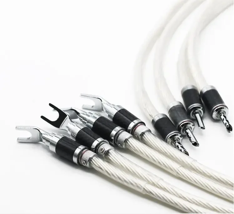 

Hi-End 5N OCC посеребренный акустический кабель с разъемом типа «банан» HIFI провод для аудиофилов и систем HiFi