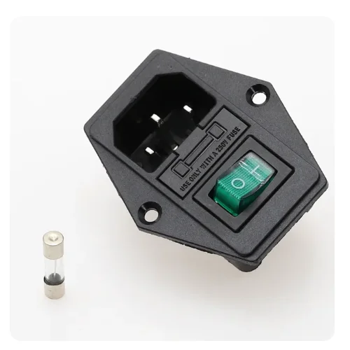 AC-08 AC01A 10A 250V fuse ribbon switch, marine switch, 4-pin power supply, 3-pin socket with fixed terminal block