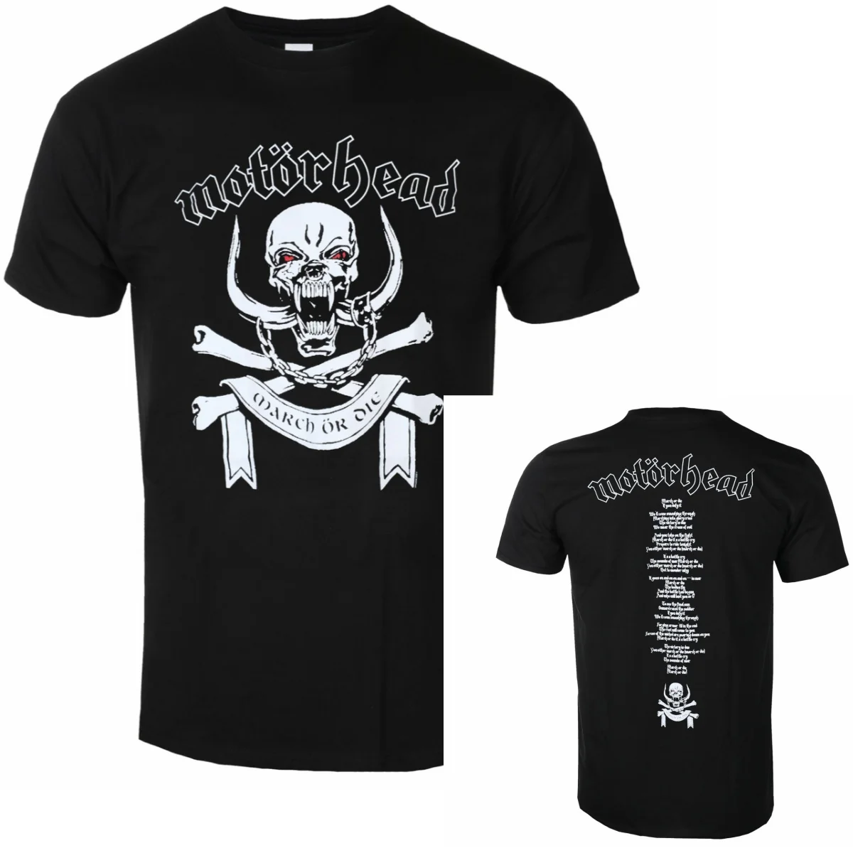 Y2k Motörhead Graphic Cotton Band T-shirt Unisex Summer Short Sleeve Fashion Brand Shirt Luxury Casual Vintage Tee