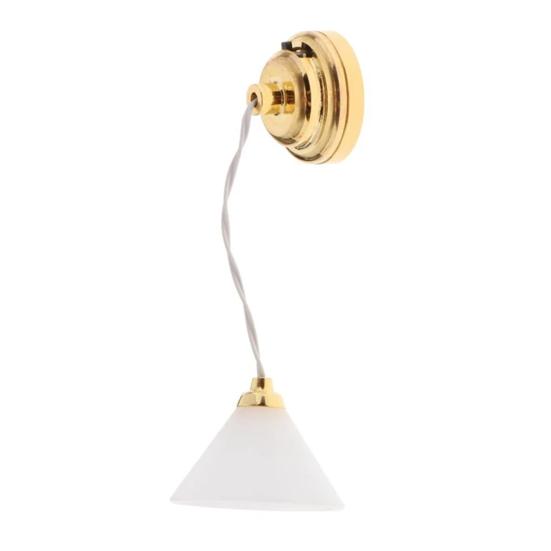 Plafonnier l'inventaire pour maison de courses, mini lampe, meubles, accessoires de scène, jouets, 1:12