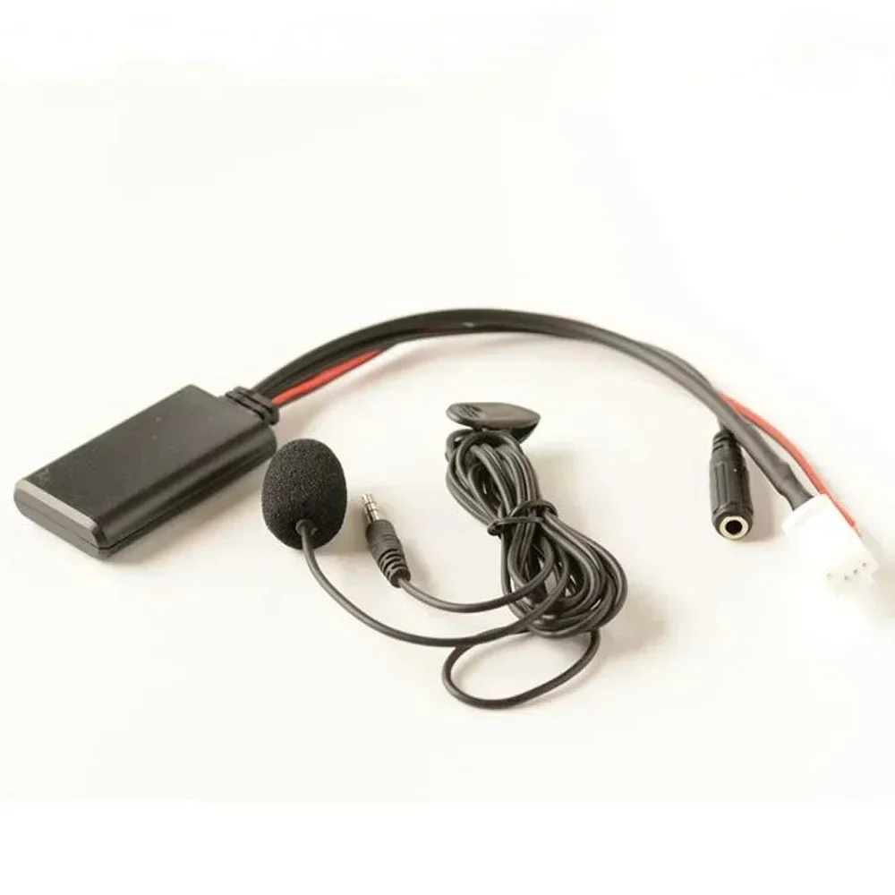 For Nissan Altima Tiida Qashqai Geniss x-trail Car Bluetooth 5.0 Aux Input Audio Cable Microphone Handsfree Adapter Plug 8Pin