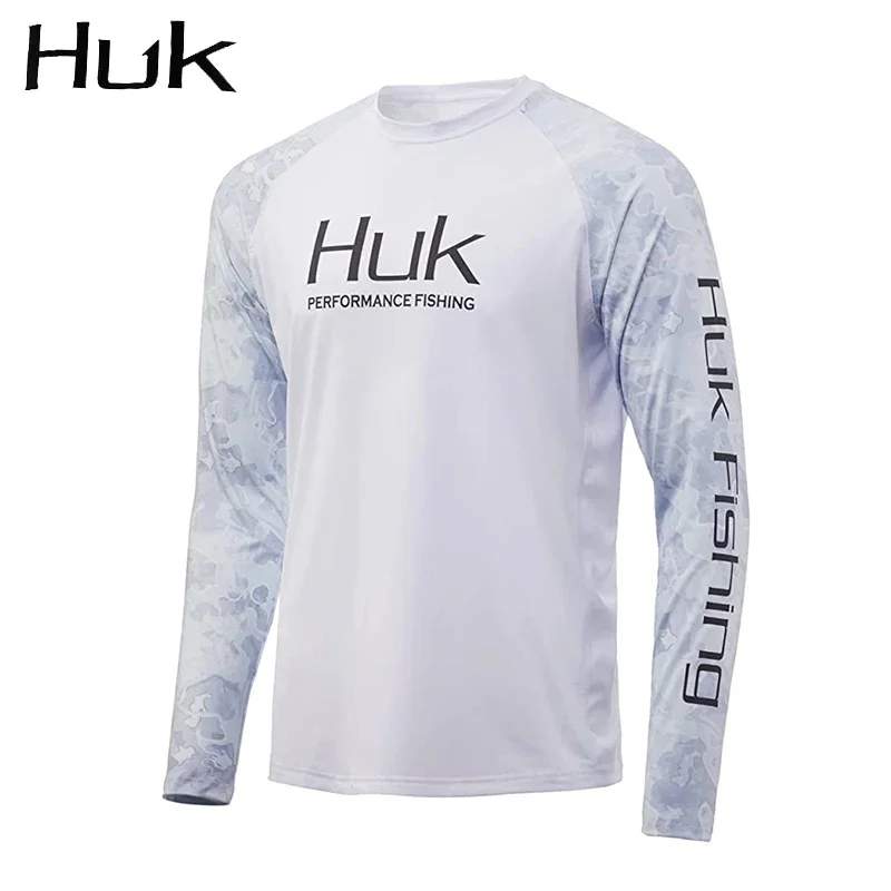 2023  New Gear Fishing Shirts Men Long Sleeve Crewneck Sweatshirt Outdoor Uv Protection Breathable  Clothing Camisa