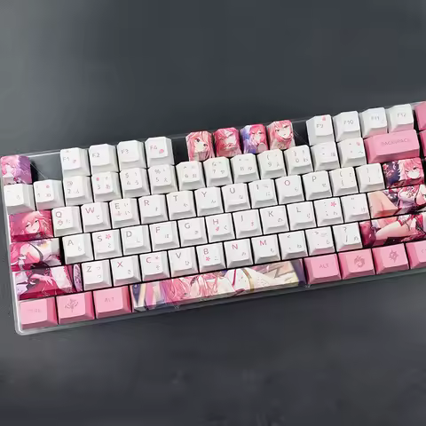 12Keys/Set Anime Character Design Custom Thermal Sublimation Keycaps For Mechanical Keyboard Mechanical Keyboard Caps Accessorie