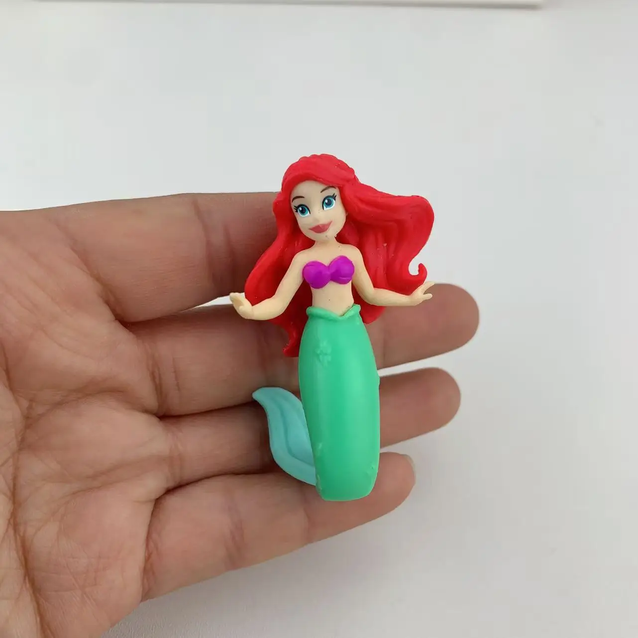 ديزني الأميرة ارييل رابونزيل سنو وايت مولان ياسمين بوكاهونتاس شخصيات الحركة الصغيرة دمى كعكة توبر هدايا عيد ميلاد للأطفال #6