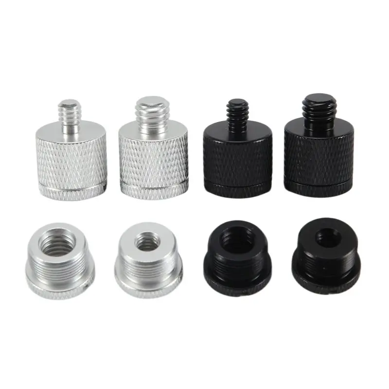 AT29-8 Pack Mic Stand Adapter Set Kit 5/8 Female To 3/8 Male, 3/8 Female To 5/8 Male, For Microphone Stand Boom Camera Tripo
