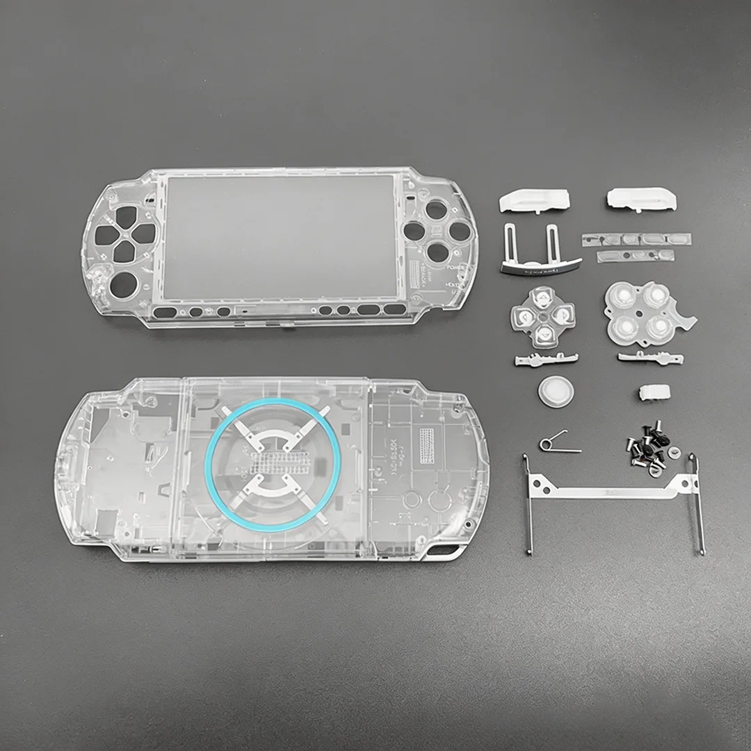 Transparent Replacement Housing Shell For PSP 3000 Full Housing Shell Case Set DIY Repair Parts Console Shell Accessories
