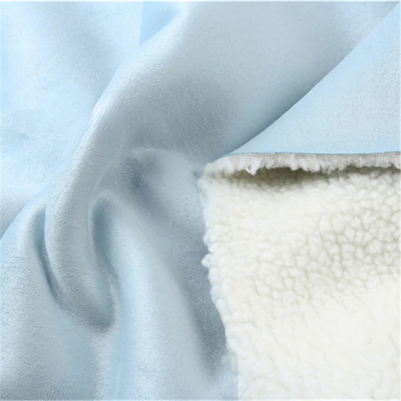 Suede Fabric for DIY Sewing Imitation Lamb Cashmere Windbreaker Jacket Warm Clothing Design Cloth Wholesale By The Meters