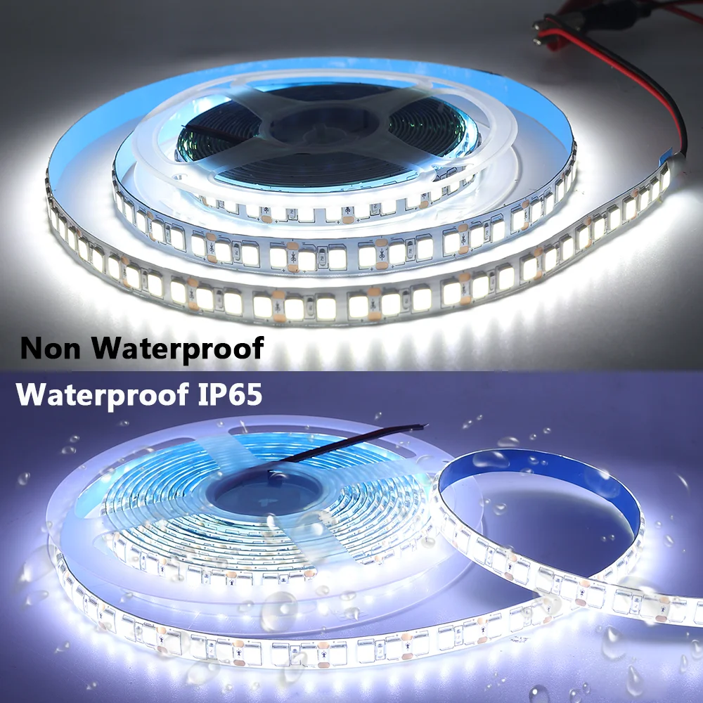 5M LED Strip 12V 24V 5050 5054 LED Tape Diode 60 120 240 480LEDs/m SMD2835 Waterproof Ribbon Room Decor White/Warm White/Natural