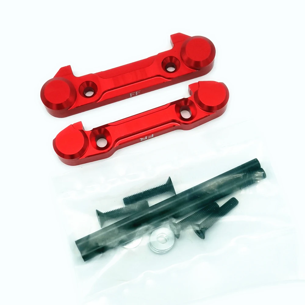 Cubierta de montaje de pasador de montaje de brazo inferior delantero de aluminio, soporte de pasador pivotante para Team Losi Tenacity All LOS234019 LOS234023