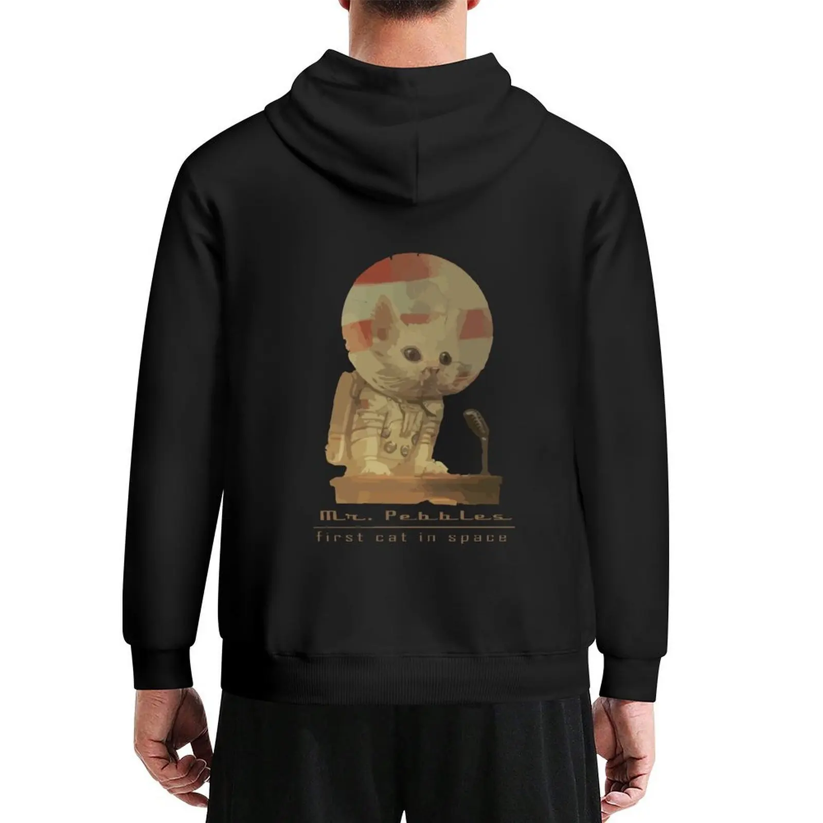 

Mr. Pebbles - The first cat in space! Hoodie graphic t shirts men men's winter sweater autumn men's clothing big size hoodie