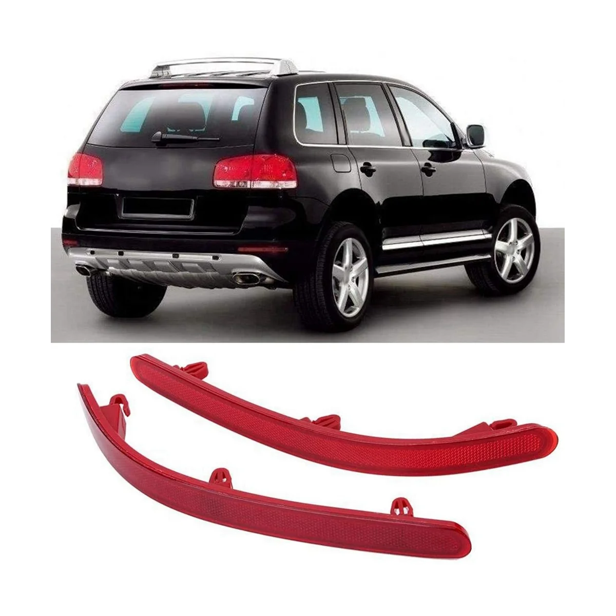 

7L6945105A 7L6945106A Rear Bumper Reflector Warning Lights Car for Volkswagen Touareg