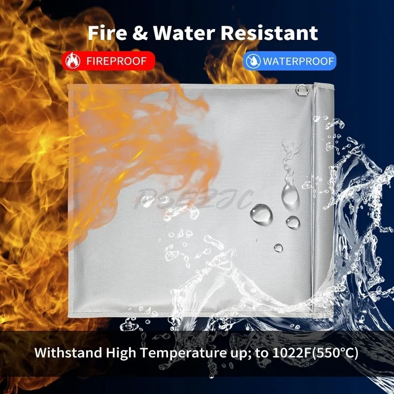 RFID Notebook Tablet Mobile Phone Car Key Anti Tracking Faraday Bag Fireproof and Waterproof File Bag