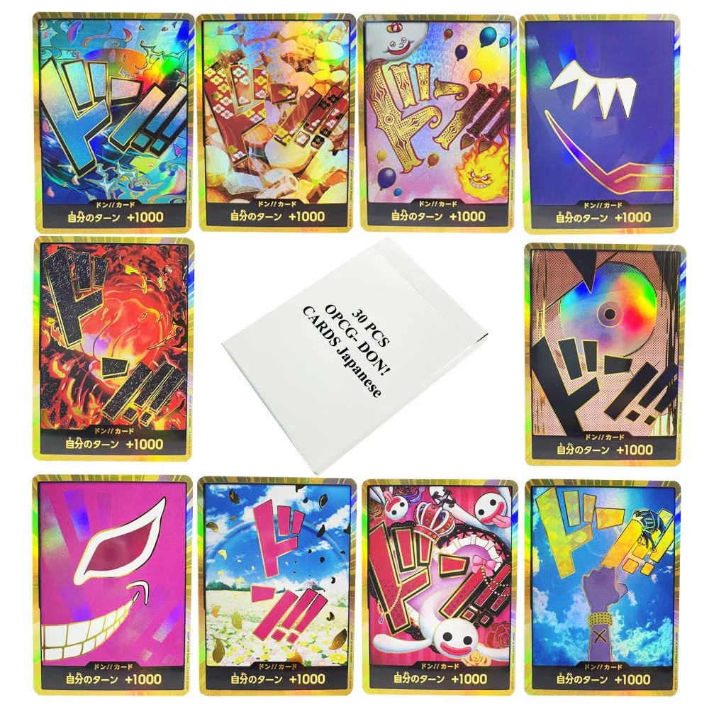 

One Piece OPCG GOLD DON! Collection Card Japanese Version The Best PRB-01 NM Zoro Perona Trafalgar Law Gold Flash Gifts DIY Card