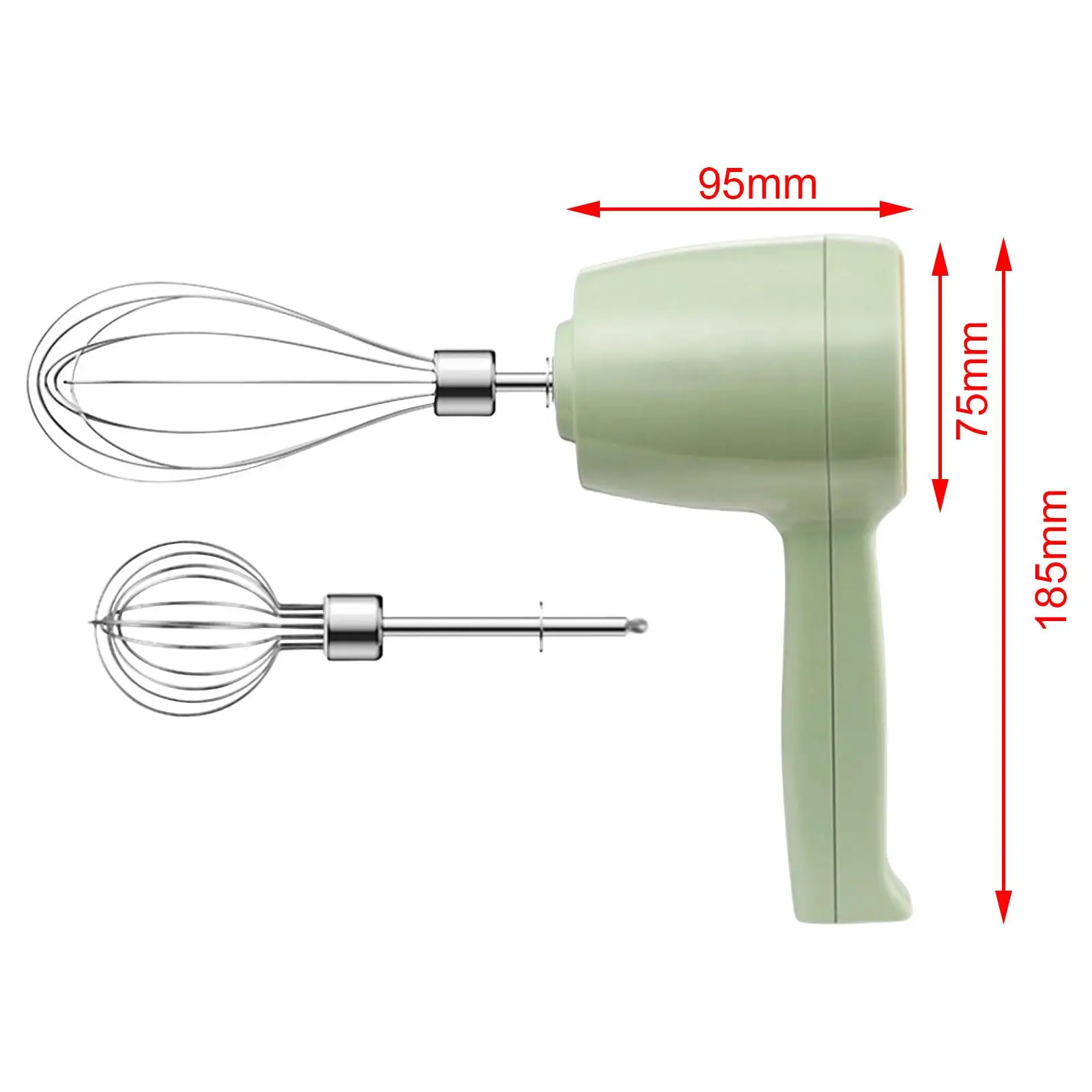 フードミキサー 軽量電動ハンドミキサー クリームフードケーキベーキングミキサー ミニ