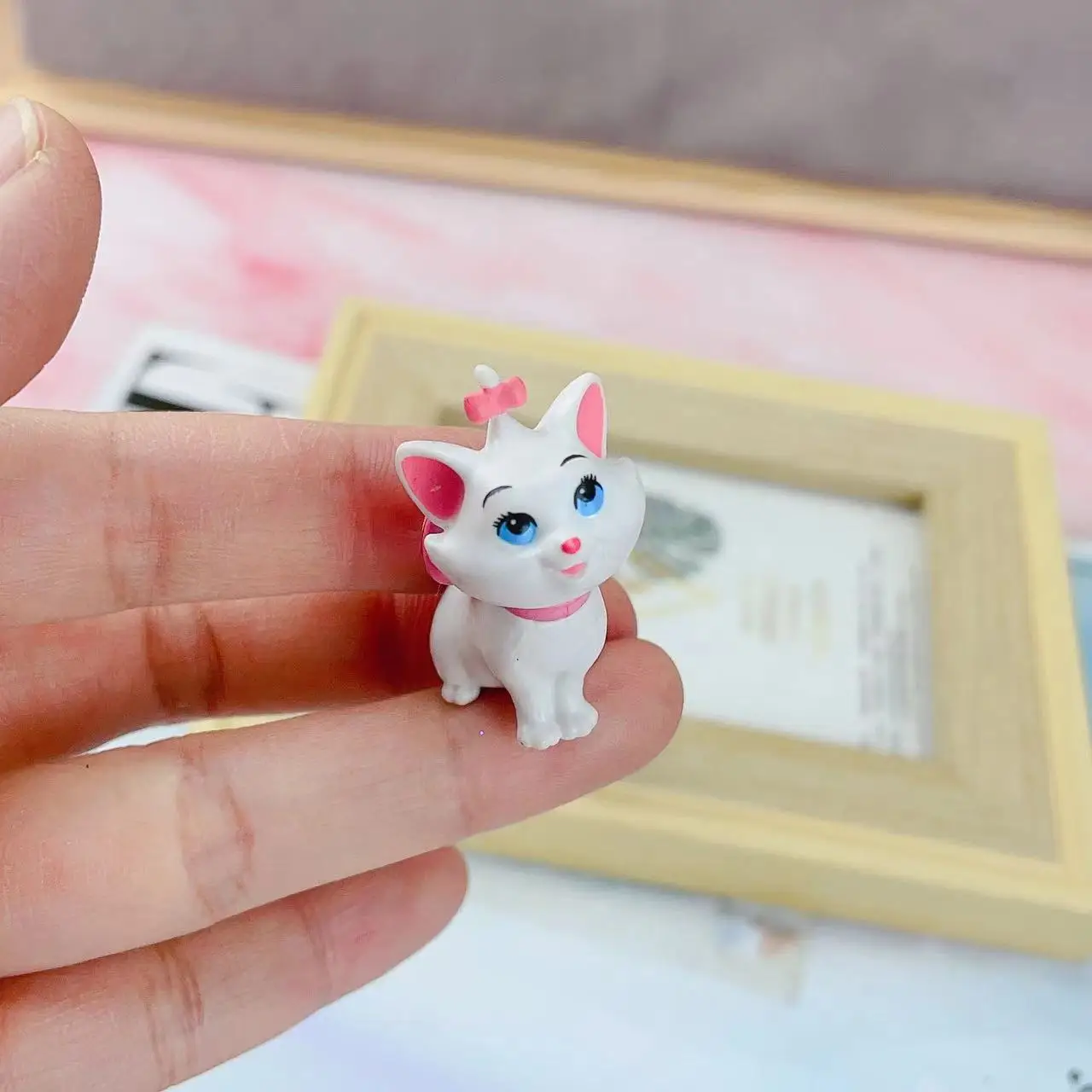 6PCS  Japanese list genuine bulk Disney Mary cat doll animal cream glue diy material