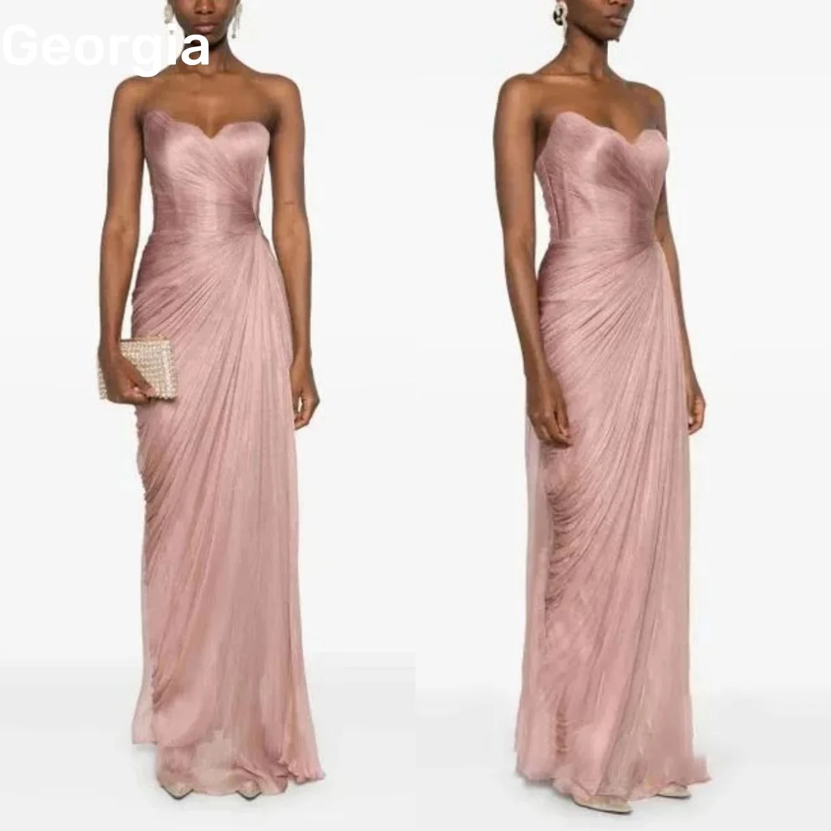 Customize فساتين سهرة A-Line Sweetheart Floor-Length Formal Occasion Dresses Ruffle Zipper Up Sleeveless Lining Birthday Dresses