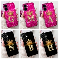 For Infinix Smart 10 X6725 Case Smart 10 Plus X6725B Cover Luxury Crown Letters Soft Silicone Back Cover For Smart10 Plus Bumper