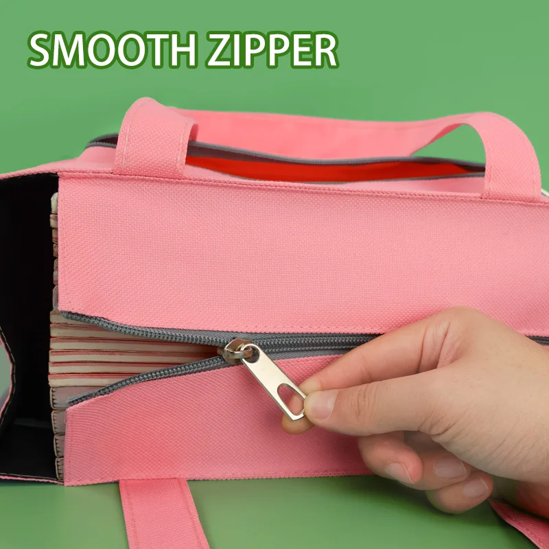 Huajie 1 أكسفورد القماش عمودي سعة كبيرة ستيريو حقيبة يد مقاومة للاهتراء ومقاومة الأوساخ الكمبيوتر المحمول الضروريات اليومية حقيبة مستحضرات التجميل مناسبة للسفر المكتبي والمدرسة