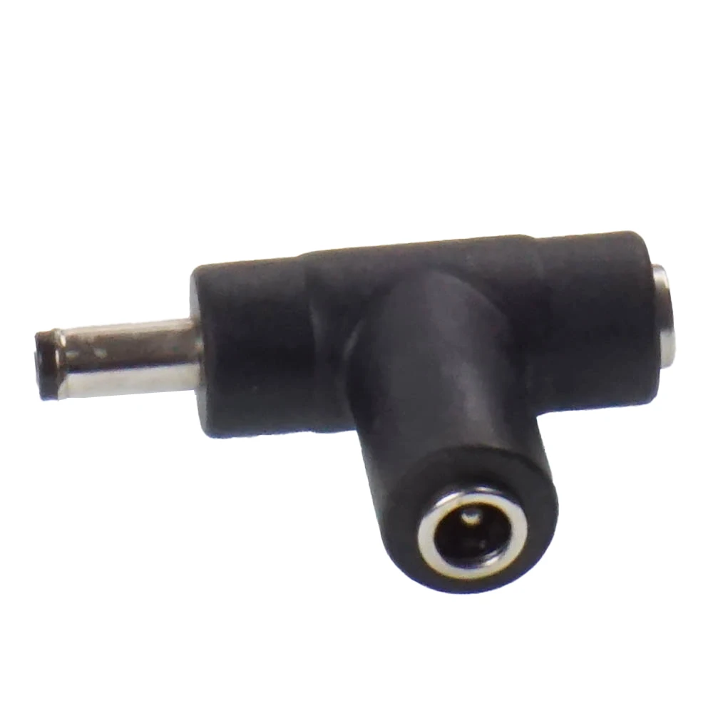 5 PÇS/LOTE DC Power Macho 5.5x2.1mm para 2x5.5mm x 2.1mm Feminino T Splitter Adaptador Conector