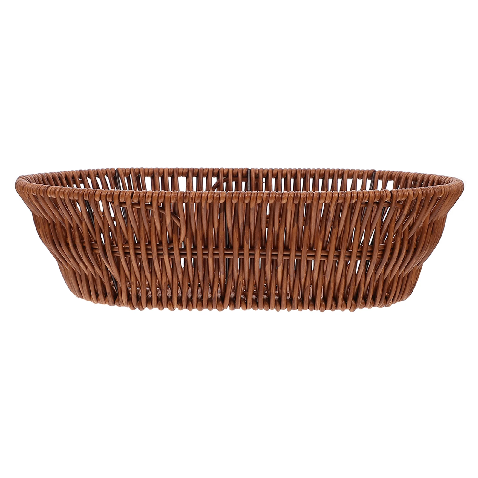 

Bread Basket Creative Woven Basket Plate Woven Storage Baskets Decorative Container Sturdy Household Kitchen