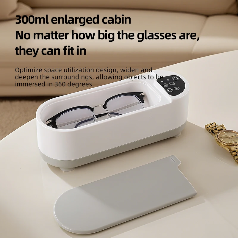 Petit nettoyeur dentaire et de bijoux de grande capacité, machine de nettoyage par vibrations multifonctionnelle, chargement USB