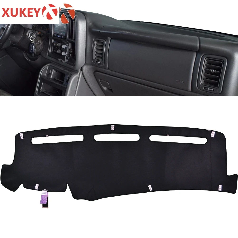 For Chevrolet Tahoe Suburban Avalanche Silverado 1500 Sierra 1500 1999 - 2006 Dash Cover Mat Dashmat Black Dashboard Pad Carpet