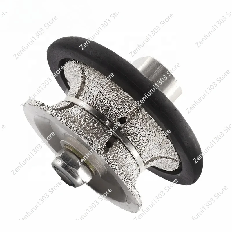 V-Type Diamond Hand Profile Wheel Granite Bullnose Tool Router Bit with M14 5/8''-11 Thread for Marble Countertop Edge