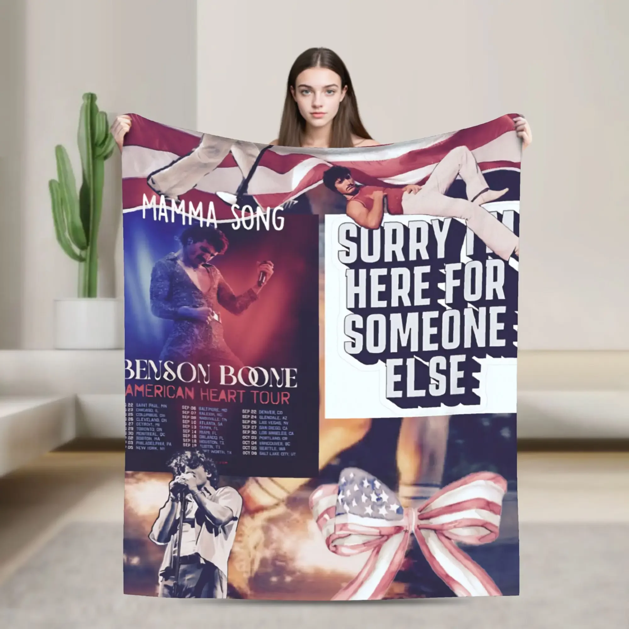 

Soft Warm Decorative Throw Blanket Flannel Bedspread for Couch Chair Sofa Bed Aesthetic Cover Home Textile