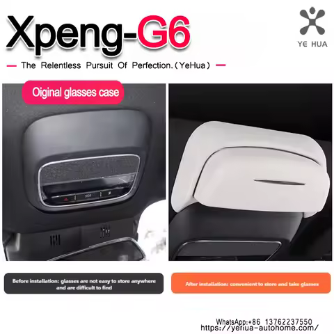 For Xpeng G6 2023 -25 Suede Sunroof Sunglasses Car Sunglasses Holder Sun Glasses Box Eyeglasses Case